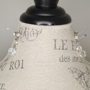 40s Austrian Crystal Earrings Antique